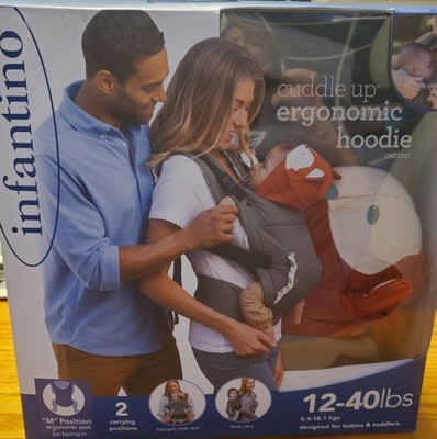 infantino cuddle up ergonomic hoodie fox carrier