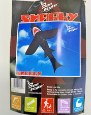 Aquilone Sharky cavo singolo squalo 140 x 70 cm