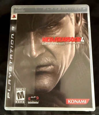 Metal Gear Solid 4: Guns of the Patriots Sony PlayStation 3 PS3 w/Manual