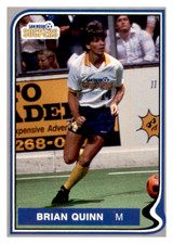 1986-87 Pacific #54 Brian Quinn - San Diego Sockers MISL Indoor Soccer Card