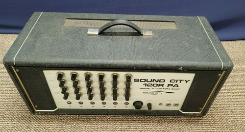 Sound City 120R PA Mark Main Mixing Console Amplifier Head Sovtek EL34 - Picture 2 of 11
