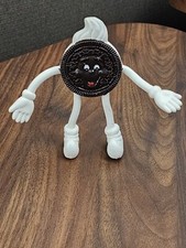 Vintage Mister Oreo Cookie Rubber Bendable Figurine Novelty Advertisement Toy