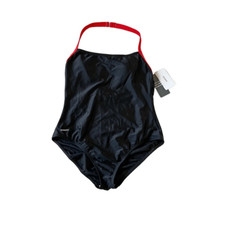 Speedo Onepiece Swimsuit Black NEW Size 14