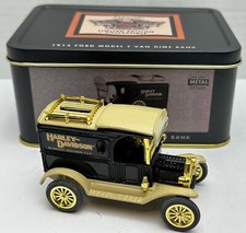 Harley Davidson 1913 Ford Model T Van Dime Bank 1:43 Scale Diecast