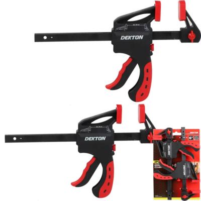 Dekton 2tlg Quick Grip Ratsche Schraubstock Stange große Klemmen 150mm Rapid Clamp Set 6''