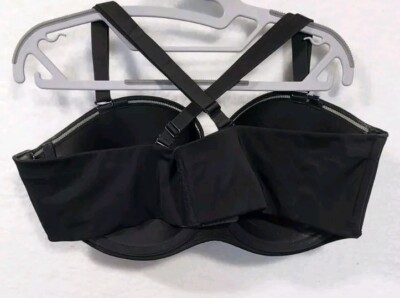 CACIQUE Bra Size 44D Lightly Lined Full Coverage Underwire Black