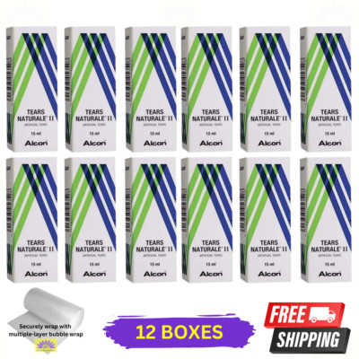 12 X Alcon Tears Naturale II Gleitgel 15ml Lindernd & Befeuchtend Augentropfen