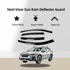 Window Visor Sun Rain Deflector Guard Fits Subaru Crosstrek 2018-2023