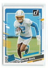 DERIUS DAVIS #351 2023 PANINI DONRUSS CHARGERS RATED ROOKIE