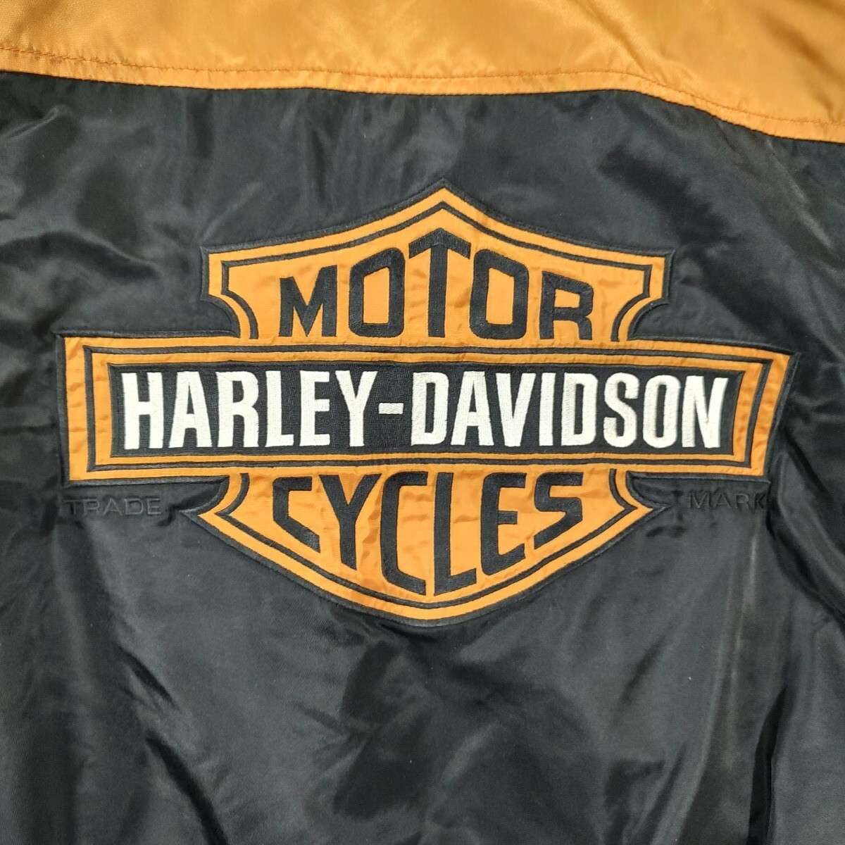 Harley Davidson Black Orange Bar & Shield Nylon Racing