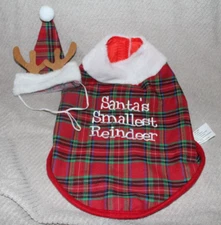 Dog Christmas Costume "Santa's Smallest Reindeer"