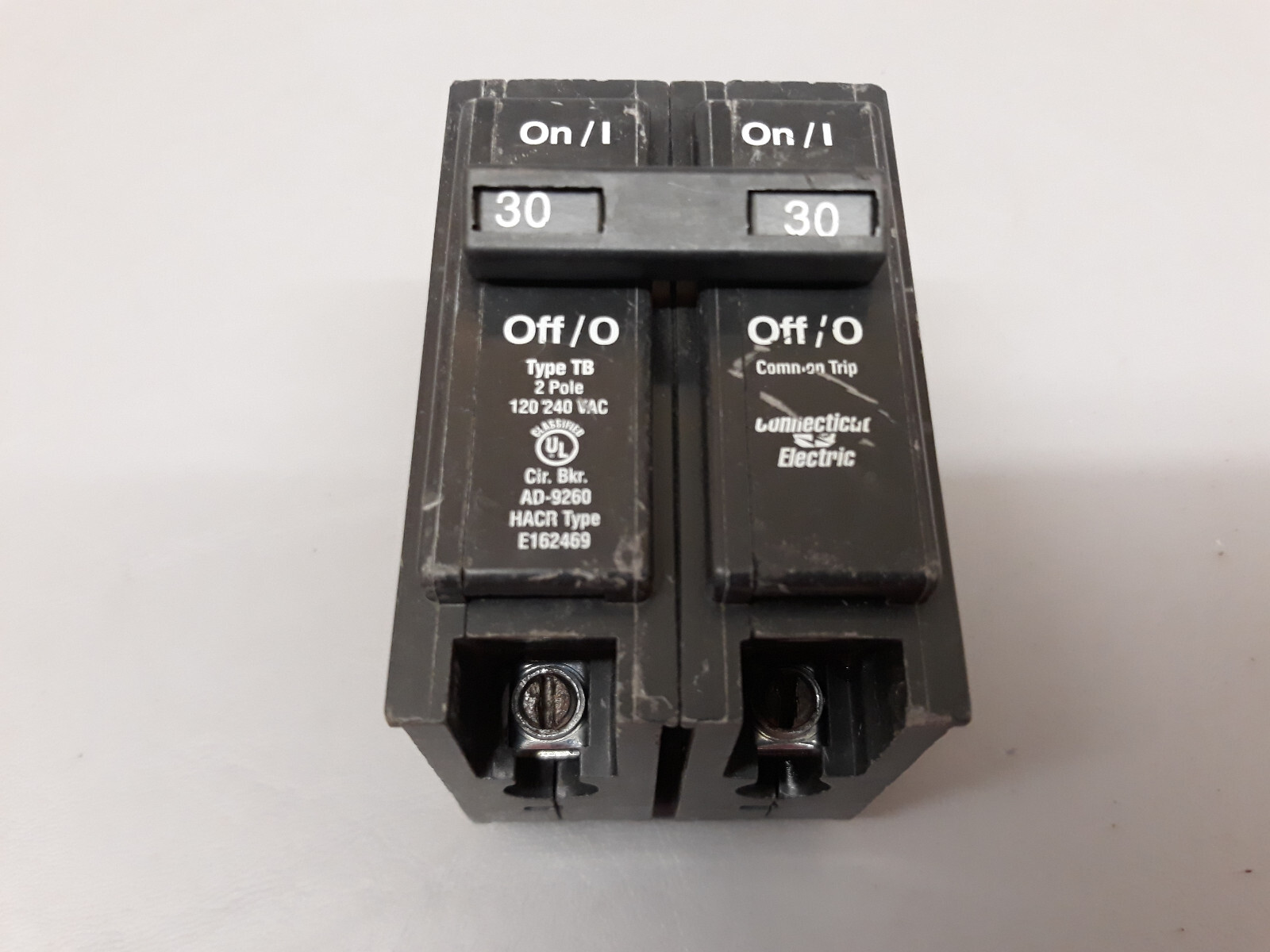 Connecticut Electric Ubitb230c 30 Amp 2 Pole Circuit Breaker Type TB