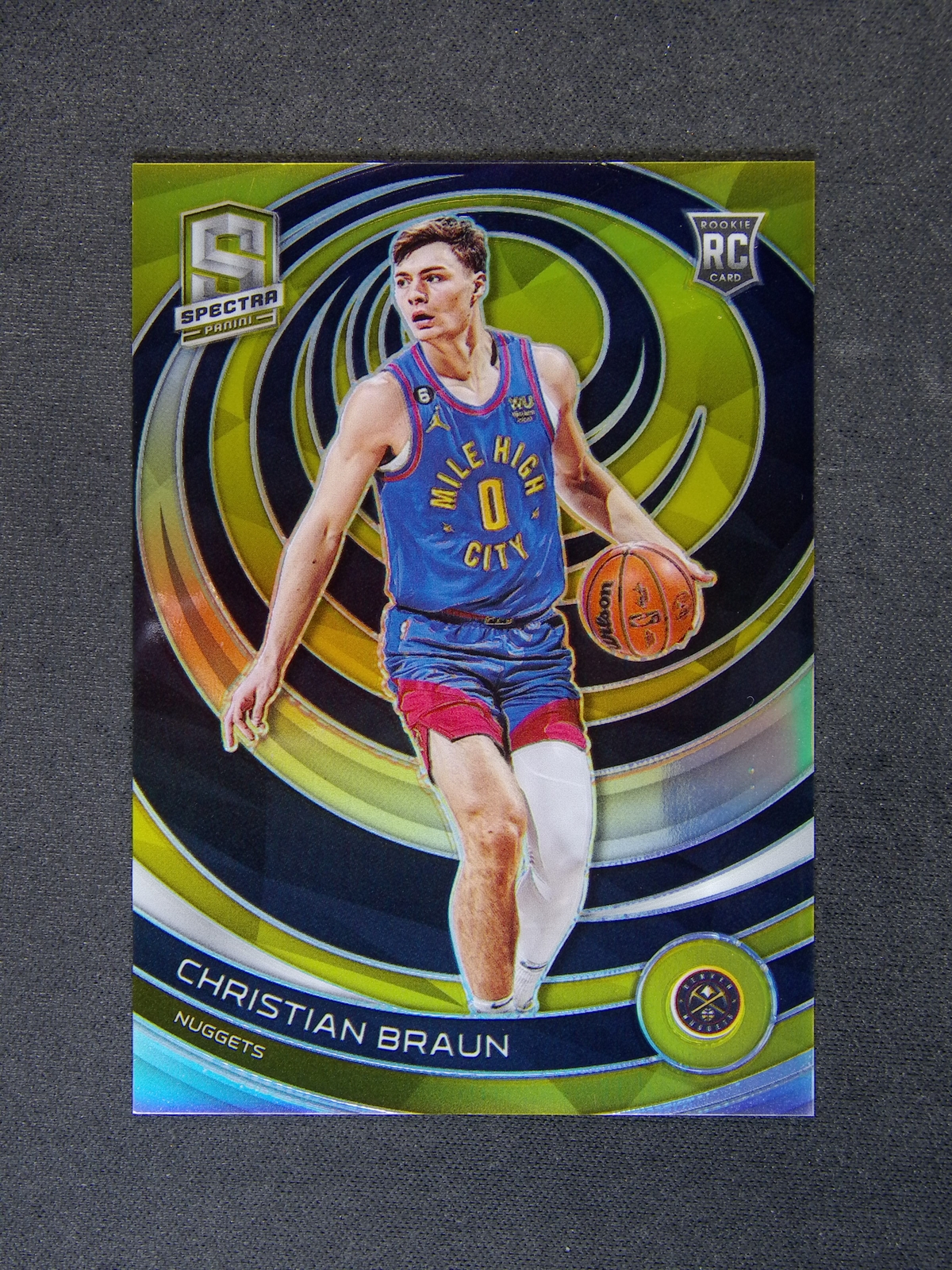 2022-23 Panini Spectra Christian Braun #170 RC Rookie Gold /10