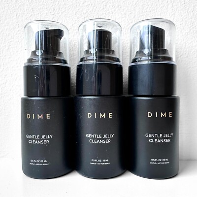 3 DIME Gentle Jelly Cleanser 0.5 Oz 15 mL Each MINI Travel Size