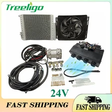 DC 24V Coolling Underdash Electric Air Conditioner Universal Auto Car A/C Kit