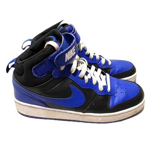 Nike Boys Court Borough Mid 2 DM8872-001 Blue Basketball Sneaker Sz 7Y Women 8.5 | eBay