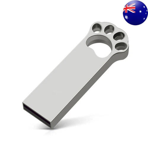 USB Flash Drive Cat Paw USB 2.0 Pendrive Zinc Alloy Jump Drive with Keyhain Hole