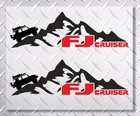 Mountains side 2 colors vinyl decal sticker fits to fj cruiser