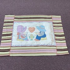Vintage Handmade Quilt Baby Child's Throw Crib Blanket HOLLY HOBBY 32  x42"