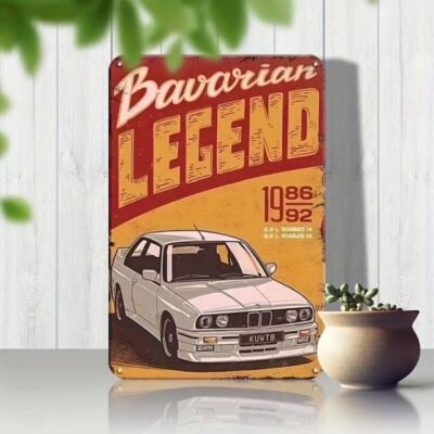 Blechschild Bayerische Legende Bavarian Legend Wandschild 30x20cm TE956