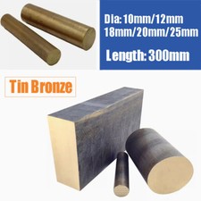Tin Bronze Round Rod Solid Bronze Metal Bar Any Size Cutting Dia10/12/18/20/25mm
