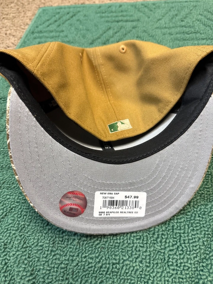 Seattle Pilots Camuflaje Pack New Era 59Fifty Ajustado Talla 7 3/4 Sombrero Foto 4 de 4