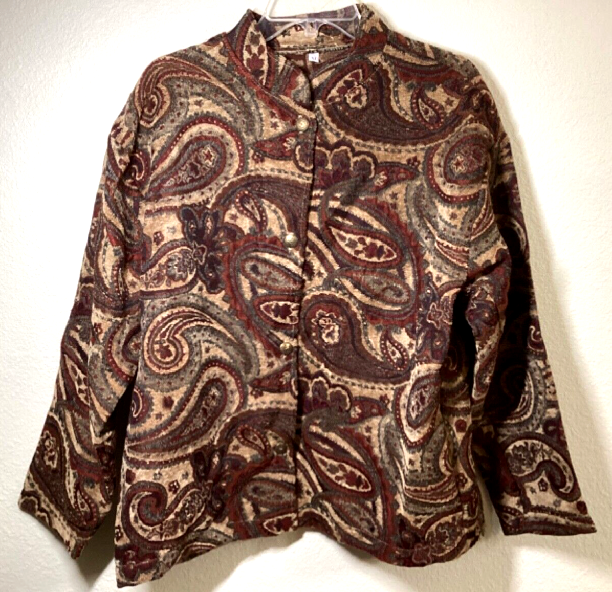 Blazer Jacket Women's XL Tapestry Paisley Design No Tags For Maker-image