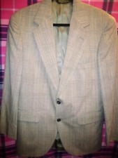 Jos A Bank Executive Collection Sport Coat Mens 38R Brown Worsted Wool 2-Button
