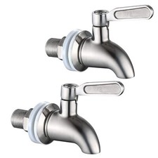2Pack Stainless Steel Beverage Dispenser Replacement Spigot Faucet for Water Jug