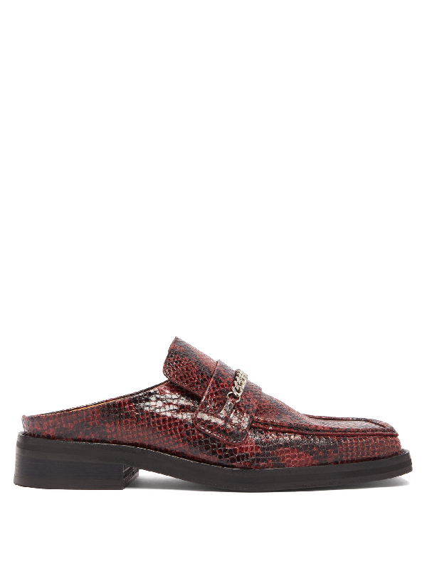 【関税込み】Martine Rose グリーン チェーン ミュール Martine Rose Bulb Toe Chain Mule — SLOW WAVES