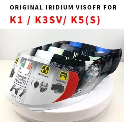 K5 Helmet Visor Shield For AGV K3SV K1 K5 K5S Casco Motorcycle Uv Face Lens Part - Picture 1 of 40