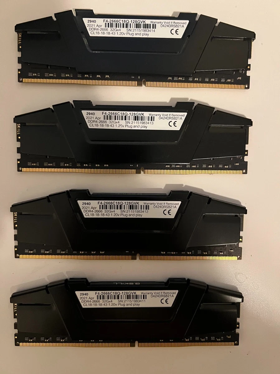 G. SKILL DDR4 SDRAM 128 GB Total Capacity Memory (RAM) for sale | eBay