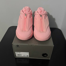Converse Pink Solid Low Top Zip Athletic Sneakers Style Code A19838C