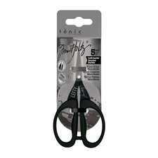 Tim Holtz Left Handed Scissors - 5 Inch Mini Snips with Micro Serrated Blade ...