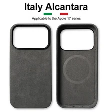 iPhone Case 17 Alcantara Case MagSafe Genuine Leather Cover high-end upscale