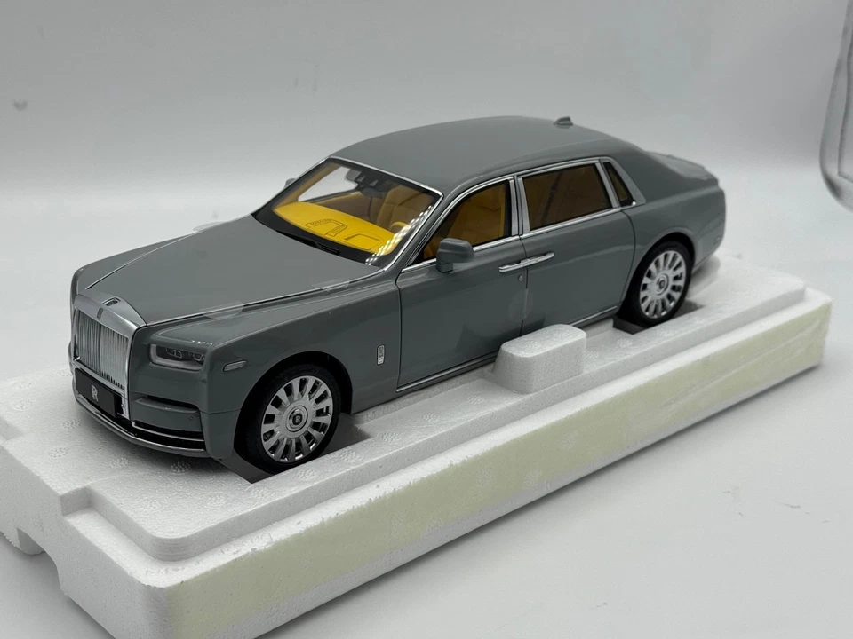 Rolls Royce Phantom VIII 1/18 en gris Burnout piezas de apertura completa BO1 Foto 2 de 4