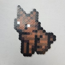 Brown Cat Sitting Zelda Minish Cap Perler Bead Pixel Art