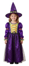 Girls 2-Piece Enchanted Potion Witch Halloween Dress Up Costume, Small 5-6 NWT