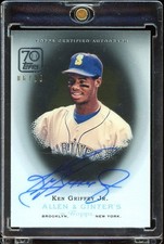 2021 Topps Clearly Ken Griffey Jr. Auto /30 2006 Allen Ginter Seattle Mariners