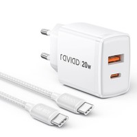 Usb C LadegeräT 20W Mit 3M Kabel 2-Port SchnellladegeräT FüR Iphone Samsung