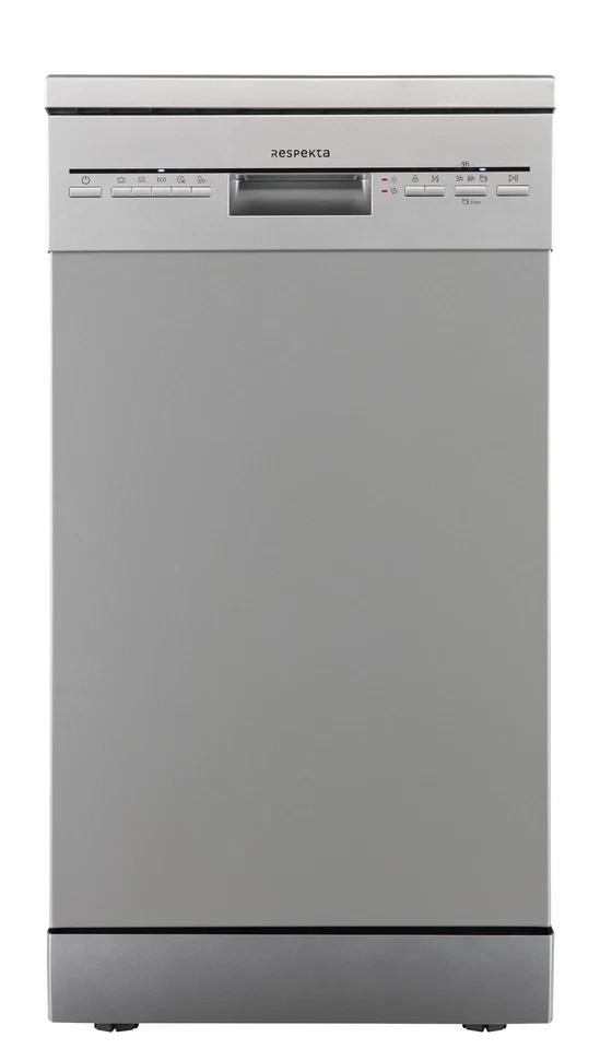 Geschirrspüler Spülmaschine freistehend oder unterbaufähig 45 cm Silber Respekta - Bild 2 von 4