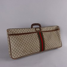 Borsa Porta Stivali Gucci Vintage Tela Monogram Pelle Da Collezione