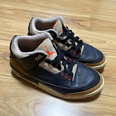 Jordan Air Jordan 3 Retro Desert Elephant Black/Gray/Orange CT8532-008 Mid Top
