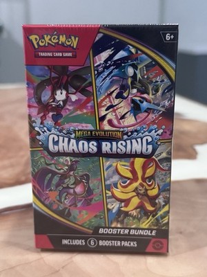 Pokemon Pokmon TCG Mega Evolution Chaos Rising Booster Bundle, 6 Booster Packs,
