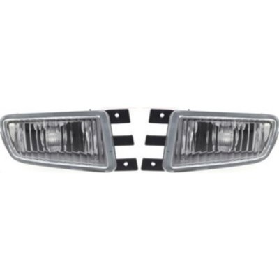 Set of 2 Clear Lens Fog Light for 99-05 Lexus GS300 LH & RH w/ Bulbs