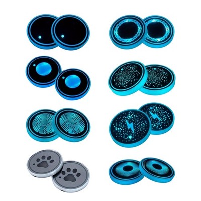 LED Beverage Tray Base Multicolor Lighting Strong ABS LED Coasters Decoration