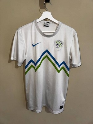 Slovenia National Soccer Jersey Home 2012/13-Nike S size White rare football