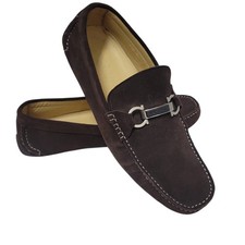 PRADA DRIVER Brown Loafers Style F102 Size 43EU 10US Men's