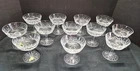 Set of 12 Vintage Waterford Crystal Lismore Tall Champagne Sherbet Coupe Glasses