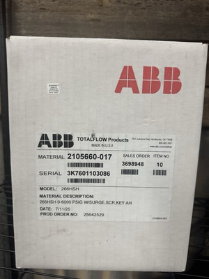 #ad #ad ABB High Overload Gauge Pressure Transmitter 266HSH 0 6000 PSIG W SurgeSCR… $550.00